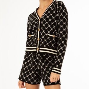 EllandEmm Black and White monogram set